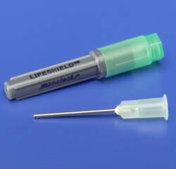 Cardinal Cannula with Syringe Monoject Lifeshield* Blunt Tip 3 mL 18 Gauge 1 Inch Length - Case of 1000 - 8881202033-CS