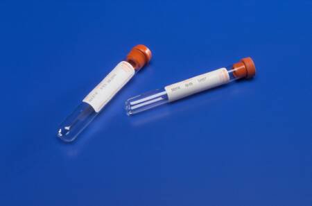 Cardinal Monoject™ Venous Blood Collection Tube Plain 3 mL Conventional Closure Glass Tube - Case of 1000 - 8881301215-CS