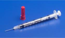 Cardinal Standard Tuberculin Syringe with Needle Monoject™ 1 mL 5/8 Inch 25 Gauge NonSafety Regular Wall - Case of 500 - 8881501640-CS