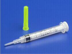 Cardinal Cannula with Syringe Monoject* Bluntip* Blunt Tip 3 mL 15 Gauge 1/2 Inch Length - Case of 1000 - 8881541034-CS