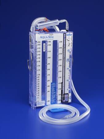 Cardinal Chest Drain System Argyle™ Aqua-Seal™ 2300 mL - Case of 5 - 8888571299-CS