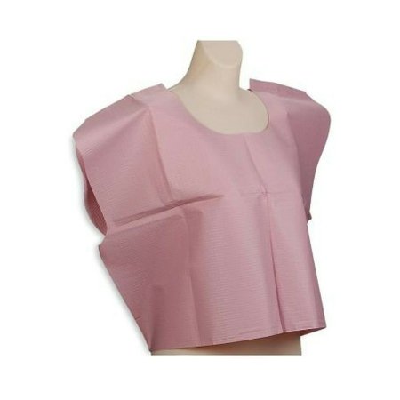 Tidi Products Exam Cape Tidi® Mauve One Size Fits Most Front / Back Opening Without Closure Unisex - Case of 100 - 910516-CS