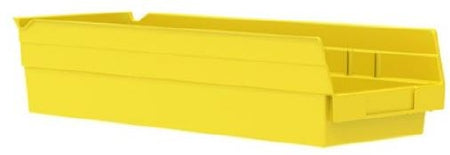 Akro-Mils Shelf Bin Yellow Industrial Grade Polymers 4 X 6-5/8 X 17-7/8 Inch - CT/12 - 30138YELLO-CT