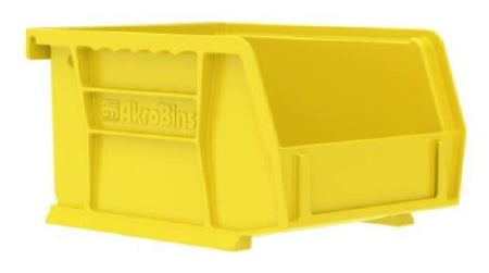 Akro-Mils Storage Bin AkroBins® Yellow Plastic 3 X 4-1/8 X 7-3/8 Inch - CT/24 - 30220YELLO-CT