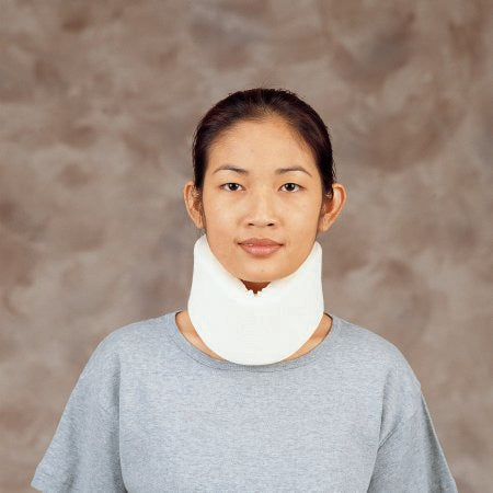 DeRoyal Cervical Collar DeRoyal® Low Contoured / Medium Density Adult Small One-Piece 3 Inch Height 15 Inch Length - Each - 1057-02-EA
