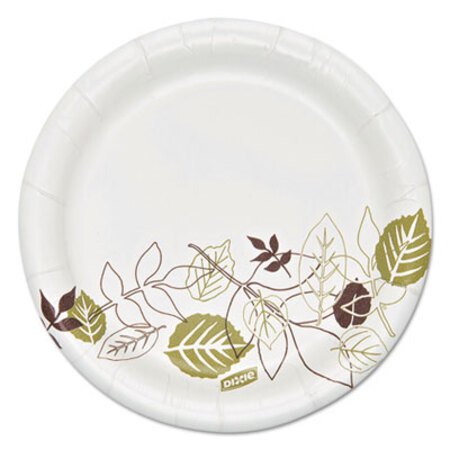 Dixie® Pathways Soak Proof Shield Heavyweight Paper Plates, WiseSize, 5.88" dia, 125/Pack - Pack of 1 - DXE-SXP6WSPK-PK