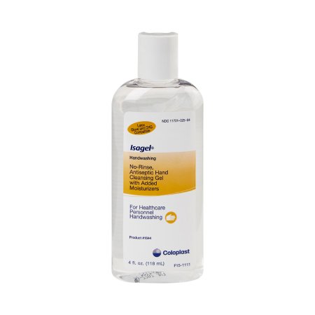 Coloplast Hand Sanitizer Isagel® 4 oz. Ethyl Alcohol Gel Bottle - Each - 1644-EA