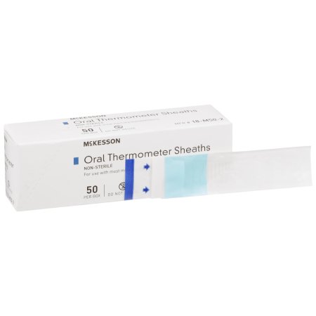 McKesson Oral Thermometer Probe Cover McKesson For use with Mercury Thermometer 50 per Box - Case of 5000 - 18-M50-2-CS