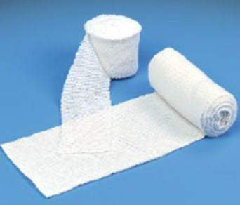 DeRoyal Bias Cut Stockinette Cotton 6 Inch X 6 Yard White Sterile - Case of 20 - 9800-66-CS