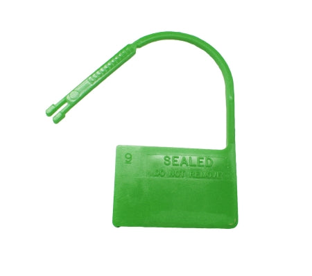 Healthmark Industries Tamper Evident Seal Snap-Loks UnNumbered Green Plastic 3/4 Inch - Pack of 100 - 7525 GN-PK