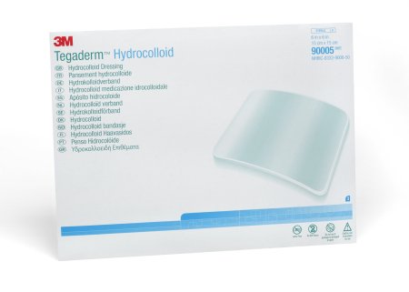 3M Hydrocolloid Dressing 3M™ Tegaderm™ 6 X 6 Inch Square - Case of 60 - 90005-CS