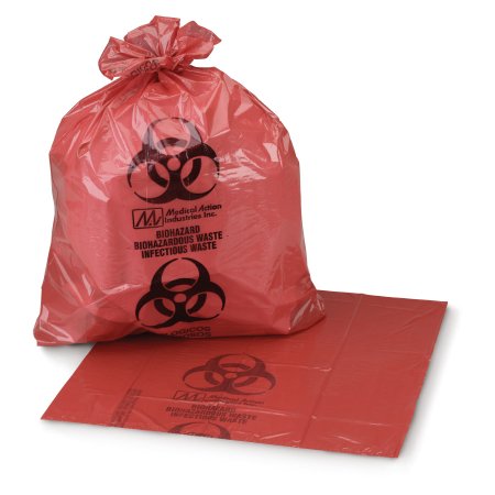 McKesson Infectious Waste Bag McKesson 7 to 10 gal. Red Bag 24 X 24 Inch - Case of 250 - 03-4550-CS