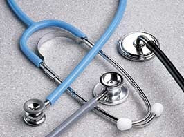 American Diagnostic Corp Classic Stethoscope Proscope™ Blue 1-Tube 21 Inch Tube Double Sided Chestpiece - Each - 676N-EA