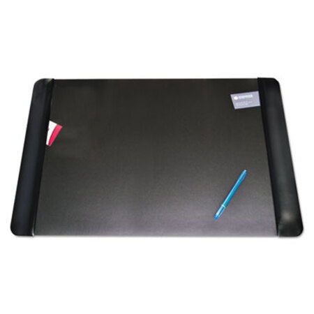 Artistic® Executive Desk Pad with Antimicrobial Protection, Leather-Like Side Panels, 36 x 20, Black - Each - AOP-413861-EA