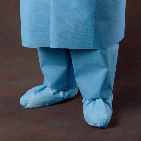 O&M Halyard Inc Shoe Cover One Size Fits Most Shoe High Without Tread Blue NonSterile - Case of 300 - 69551-CS