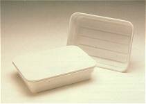 Medegen Medical Products LLC Placenta Basin Lid Medegen White, Nonslip Handle Gripping Area - Case of 100 - 02011-CS