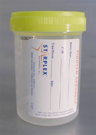 Medegen Medical Products LLC Specimen Container Starplex® 120 mL (4 oz.) Screw Cap OR Sterile - Case of 100 - P02-B1202-10-OR-CS