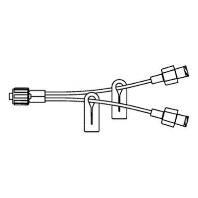 Smiths Medical ASD, Inc. IV Extension Set Mini Bifuse* 6 Inch Tubing Without Filter - Box of 25 - MBF27-BX