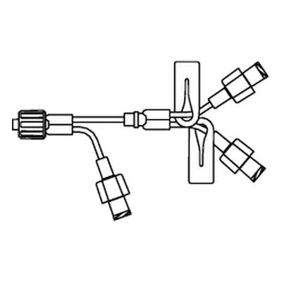 Smiths Medical ASD, Inc. IV Extension Set Medfusion™ Mini Trifuse™ Small Bore 4 Inch Tubing Sterile - Box of 25 - MTF37-BX