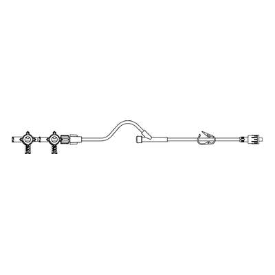 Smiths Medical IV Extension Set Hi-Flo™ Standard Bore 40 Inch Tubing Without Filter - Case of 25 - MX7222SC-CS