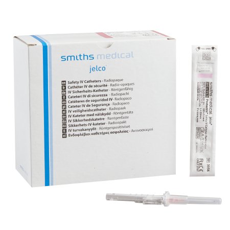 Smiths Medical ASD, Inc. Peripheral IV Catheter Protectiv® 20 Gauge 1.25 Inch Retracting Safety Needle - Case of 200 - 305606-CS