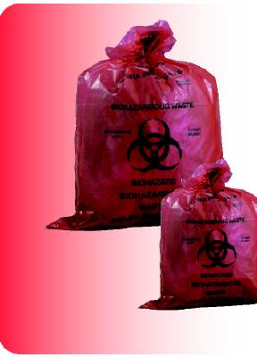 Medegen Medical Products LLC Biohazard Waste Bag Medegen Medical Products 5 to 6 gal. Red Bag Polyethylene 16 X 24 Inch - Case of 200 - RD650-CS