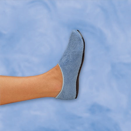 DeRoyal Slippers Medium Light Blue Below the Ankle - Box of 10 - M3070-M-BX