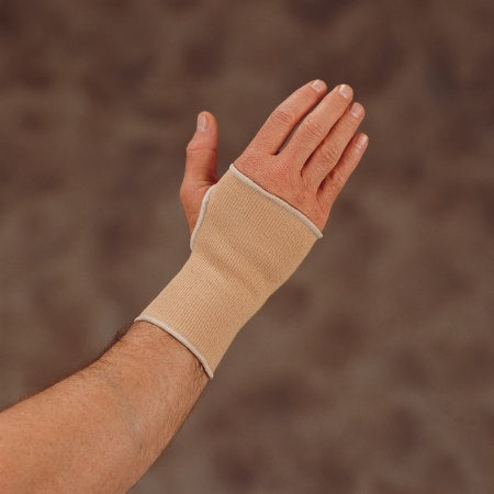 DeRoyal Wrist Support DeRoyal® Cotton / Elastic Left or Right Hand Beige Large - Each - 5019-03-EA
