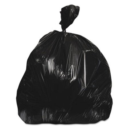 Heritage Linear Low-Density Can Liners, 56 gal, 0.7 mil, 43" x 47", Black, 100/Carton - CT/1 - HER-H8647HK-CT