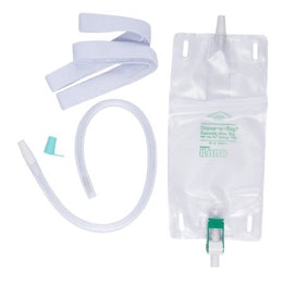Bard Urinary Leg Bag Bard® Dispoz-a-Bag® Anti-Reflux Valve Sterile 19 oz. Vinyl - Case of 50 - 150819-CS