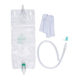 Bard Urinary Leg Bag Bard® Dispoz-a-Bag® Anti-Reflux Valve Sterile 950 mL Vinyl - Case of 50 - 150832-CS