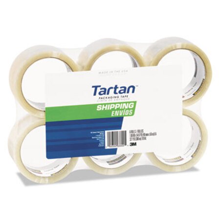 Tartan™ 3710 Packaging Tape, 3" Core, 1.88" x 54.6 yds, Clear, 6/Pack - Pack of 1 - MMM-37106PK-PK
