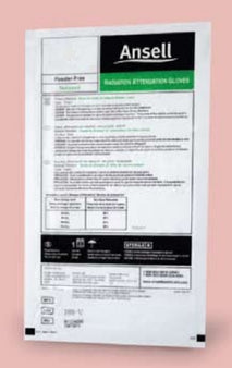 Ansell Radiation Reducing Glove ENCORE® Size 9 Sterile Pair Latex with Bismuth Extended Cuff Length Fully Textured Light Brown Not Chemo Approved - Box of 5 - 20873090-BX