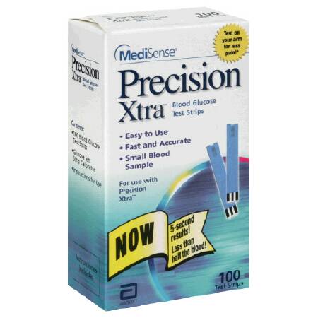Abbott Blood Glucose Test Strips Precision Xtra® 100 Strips per Pack - Case of 600 - 9987766-CS