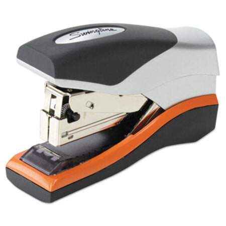 Swingline® Optima 40 Compact Stapler, 40-Sheet Capacity, Black/Silver/Orange - Each - SWI-87842-EA