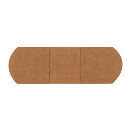 Dukal Adhesive Strip American® White Cross 3/4 X 3 Inch Fabric Rectangle Tan Sterile - Case of 1200 - 1580033-CS