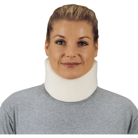 DeRoyal Cervical Collar DeRoyal® Low Contoured / Medium Density Adult Large One-Piece 2-1/2 Inch Height 18 Inch Length - Each - 1061-04-EA
