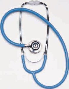 Graham-Field Classic Stethoscope Black 1-Tube 22 Inch Tube Double Sided Chestpiece - Each - 507-EA