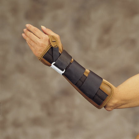 DeRoyal Wrist / Forearm Splint DeRoyal® Vinyl Left Hand Brown Small - Each - 5020-07-EA