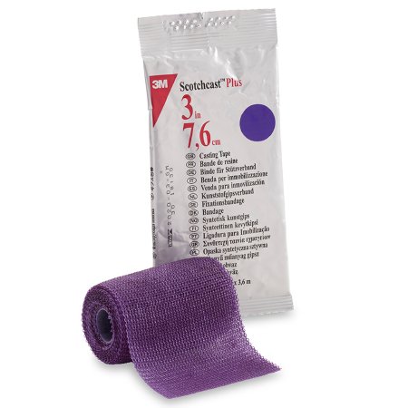 3M Ortho Cast Tape 3M™ Scotchcast™ Plus 3 Inch X 12 Foot Fiberglass / Resin Purple - Case of 10 - 82003U-CS