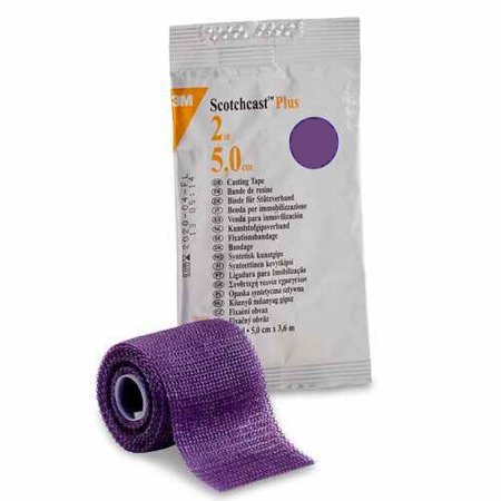 3M Ortho Cast Tape 3M™ Scotchcast™ Plus 2 Inch X 12 Foot Fiberglass / Resin Purple - Case of 10 - 82002U-CS