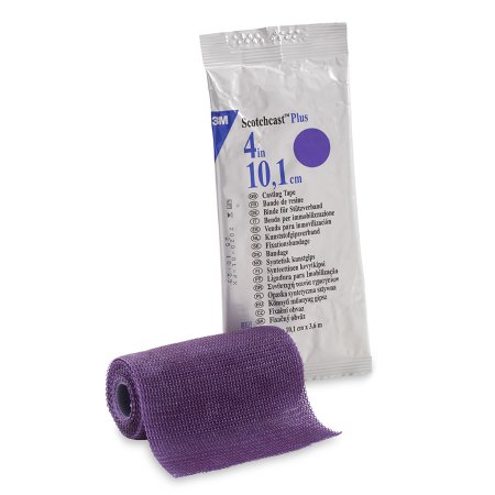 3M Ortho Cast Tape 3M™ Scotchcast™ Plus 4 Inch X 12 Foot Fiberglass / Resin Purple - Case of 10 - 82004U-CS