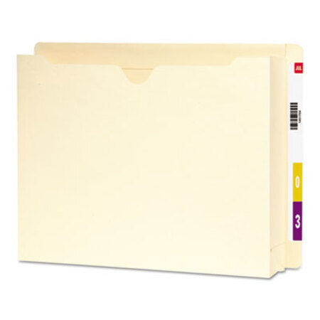 Smead™ Heavyweight End Tab File Jacket with 2" Expansion, Straight Tab, Letter Size, Manila, 25/Box - Box of 1 - SMD-76910-BX