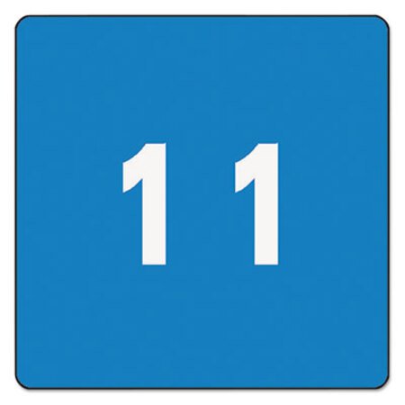 Smead™ Numerical End Tab File Folder Labels, 1, 1.5 x 1.5, Light Blue, 250/Roll - Roll of 1 - SMD-67421-RL