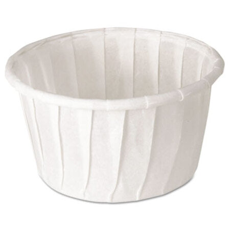 Solo® Paper Portion Cups, 1.25 oz, White, 250/Bag, 20 Bags/Carton - CT/1 - SCC-125U-CT