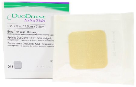 ConvaTec Thin Hydrocolloid Dressing DuoDERM® Extra Thin 6 X 7 Inch Triangle - Box of 10 - 187903-BX