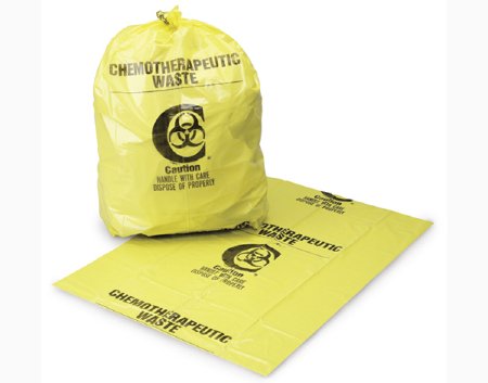 Medegen Medical Products LLC Chemo Waste Bag Medegen Medical Products 12 to 16 gal. Yellow Bag Polyethylene 25 X 34 Inch - Case of 250 - 9230-CS