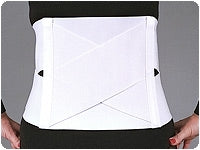 Scott Specialties Back Support X-Large Hook and Loop Closure 42 to 48 Inch Waist Circumference 9 Inch Back Height to 5 Inch Front Height Adult - Each - 0711 WHI XL-EA