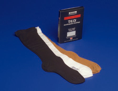 Cardinal Anti-embolism Stocking T.E.D.™ Knee High Large / Regular Beige Closed Toe - Case of 12 - 4289-CS