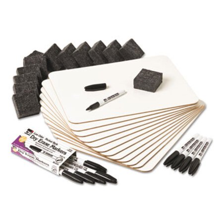 Charles Leonard® Lapboard Class Pack, Dry Erase Boards, 12 x 9, White Surface - KT/1 - LEO-35036-KT